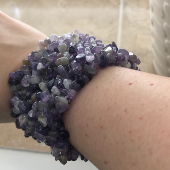 Bracelet- purple stones - Picture 2 of 2